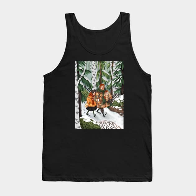 Winter Walk Tank Top by Iz Ptica